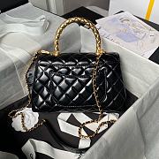 Chanel Coco Handle Bag Black Lambskin Gold 23cm - 2