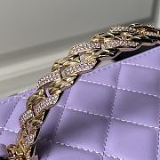 Chanel 24A Top Handle Vanity Case Purple Lambskin 17cm - 2