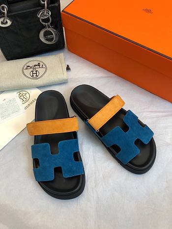 Hermes Chypre Sandal Blue Yellow