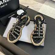 Chanel Black Sandal Heel 5.5cm - 3