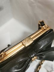 Chanel Clutch With Strap Glossy Black 12 x 13 x 4 cm - 4