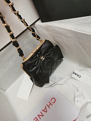 Chanel Clutch With Strap Glossy Black 12 x 13 x 4 cm - 3