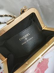 Chanel Clutch With Strap Glossy Black Pink 12 x 13 x 4 cm - 2