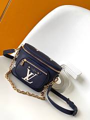 Louis Vuitton LV Mini Bumbag Navy Blue 17x12x9.5cm - 1