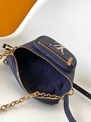 Louis Vuitton LV Mini Bumbag Navy Blue 17x12x9.5cm - 5