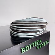 Bottega Veneta Jodie Knotted Leather Tote Light Blue 28x23x8cm - 5