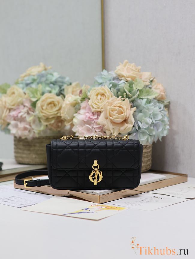 Dior Miss Daisy Mini Bag Black Lambskin 22 x 12.5 x 4 cm - 1