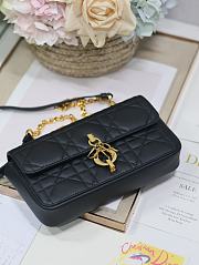 Dior Miss Daisy Mini Bag Black Lambskin 22 x 12.5 x 4 cm - 2