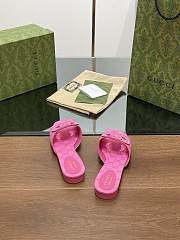 Gucci Interlocking G Slide Sandal Pink - 4