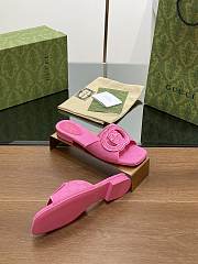 Gucci Interlocking G Slide Sandal Pink - 2