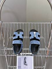 Hermes Genius Sandal Black Blue - 4