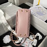 Chanel Mini Coco Handle Bag Pink Lambskin 19cm - 2