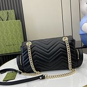 Gucci GG Marmont Small Multi-Pocket Black Bag 25.5x15x7cm - 3