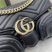 Gucci GG Marmont Small Multi-Pocket Black Bag 25.5x15x7cm - 2