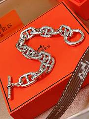 Hermes Silver Bracelet - 3