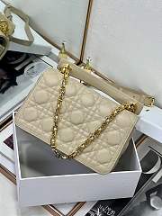 Dior Small Jolie Top Handle Bag Beige 22 x 14 x 8 cm - 4