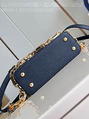 Louis Vuitton LV Mini Capucines Navy Blue 21x14x8cm - 4
