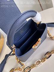 Louis Vuitton LV Mini Capucines Navy Blue 21x14x8cm - 2