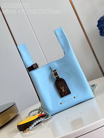 Louis Vuitton LV Bag Atlantis BB H27 Blue 17 x 17 x 7 cm