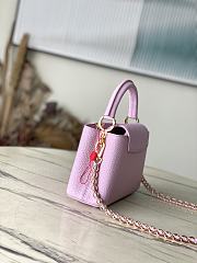 Louis Vuitton LV Mini capucines Pearly Lilac 21 x 14 x 8 cm - 5