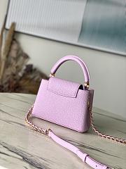 Louis Vuitton LV Mini capucines Pearly Lilac 21 x 14 x 8 cm - 3