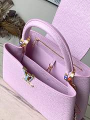 Louis Vuitton LV Capucines MM Pearly Lilac 31x20x11cm - 2