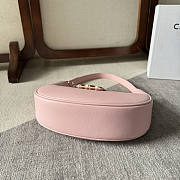 Celine Ava Triomphe Bag Smooth Calfskin Pink 23x13.5x6cm - 6