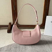 Celine Ava Triomphe Bag Smooth Calfskin Pink 23x13.5x6cm - 4