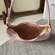 Celine Ava Triomphe Bag Smooth Calfskin Pink 23x13.5x6cm - 3