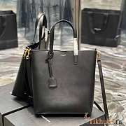 YSL Shopping Toy in Supple Leather Black Gold 25x28x8cm - 1