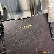 YSL Shopping Toy in Supple Leather Black Gold 25x28x8cm - 2