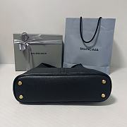 Balenciaga Locker Medium North-South Hobo Bag Black Gold 35x10x26cm - 6