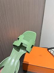 Hermes Green Sandal Heel 9.5cm - 2