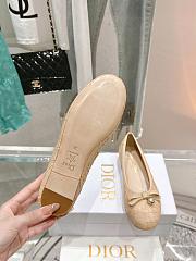 Dior Ballet Flat Natural Cannage Raffia - 5