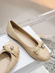 Dior Ballet Flat Natural Cannage Raffia - 2