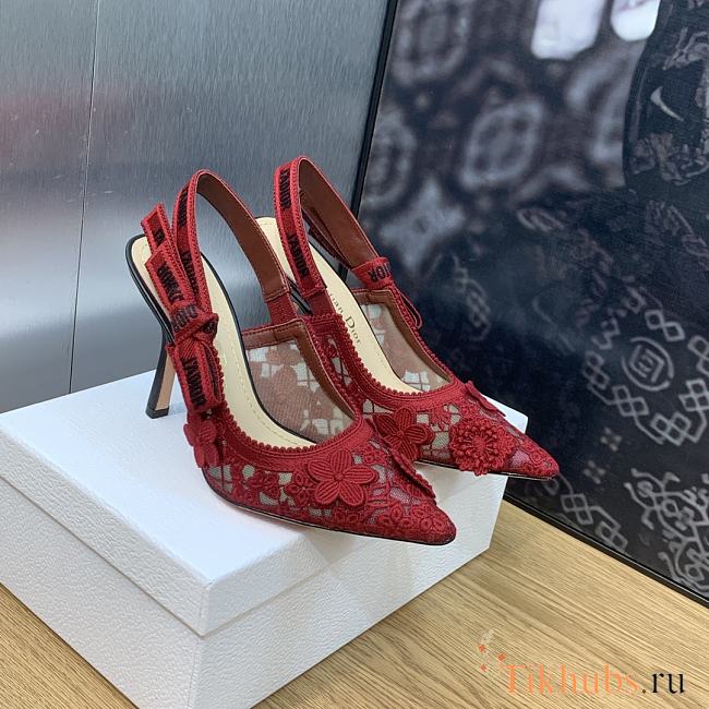 Dior J'Adior Slingback Pump Red 9.5cm - 1