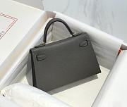 Hermes Mini Kelly Grey Epsom Gold 19cm - 4