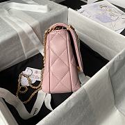 Chanel Flap Bag Pink Gold Lambskin 23x8.5x15cm - 6