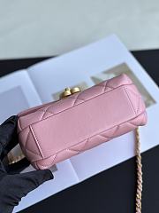 Chanel Mini Flap Bag Handle Pink Lambskin 13x19x7cm - 2