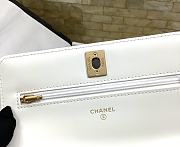 Chanel Wallet On Chain White Caviar Heart 19cm - 4