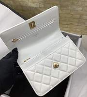 Chanel Wallet On Chain White Caviar Heart 19cm - 3