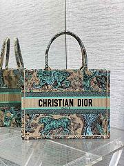 Dior Medium Dioriviera Book Tote Raffia Aquamarina 36x27.5x16.5 cm - 1