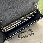 Gucci Interlocking G Wallet On Chain in Black 20x13x6cm - 3