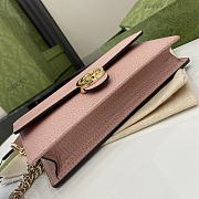 Gucci Interlocking G Wallet On Chain Pink 20x13x6cm - 6