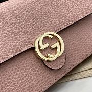 Gucci Interlocking G Wallet On Chain Pink 20x13x6cm - 3