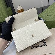 Gucci Interlocking G Wallet On Chain White 20x13x6cm - 3