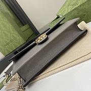 Gucci Interlocking G Wallet On Chain Grey 20x13x6cm - 4