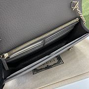 Gucci Interlocking G Wallet On Chain Grey 20x13x6cm - 2