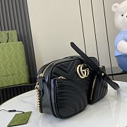 Gucci GG Marmont Small Shoulder Bag Black 24.5x15x9cm - 5