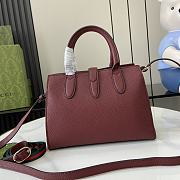 Gucci Jackie Small Tote Bag Wine 24x17.5x8.5cm - 4